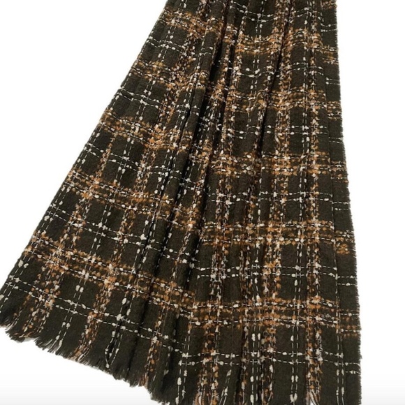 Brown Tweed Shawl Scarf SOFT wool/acrylic blend by Kuati Mayfair - Picture 2 of 3
